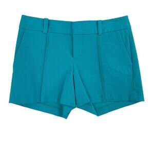 Lilly Pulitzer Pleated Turquoise Blue Chino Shorts Womens 2
